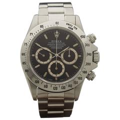 Rolex Stainless Steel Daytona patrizzi dial  inverted 6 Automatic Wristwatch