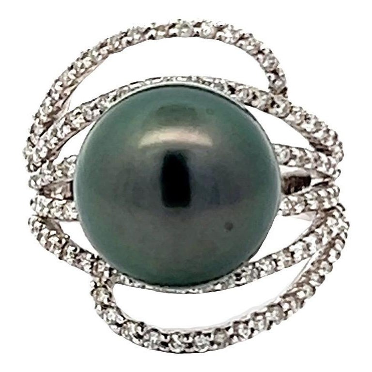 13.25MM Tahitian Pearl Cocktail Ring