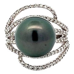 13.25MM Tahitian Pearl Cocktail Ring