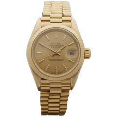 Vintage  Rolex Ladies Yellow Gold Datejust Automatic Wristwatch