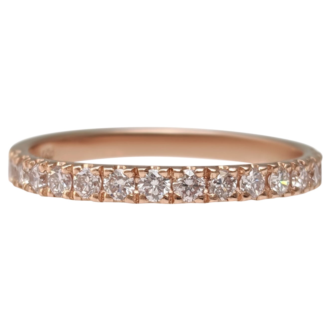 NO RESERVE! 0.45 Carat Fancy Pink Diamond - 14 kt. Pink gold - Ring
