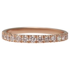 KEIN RESERVE! 0,45 Karat Fancy Pink Diamond - 14 kt. Ring aus Roségold