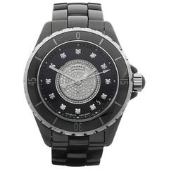 Chanel Ceramic Diamond Dial J12 Automatic Wristwatch H1757 3