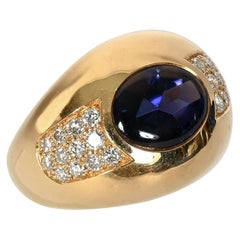 Anello in oro con iolite e diamanti Mauboussin
