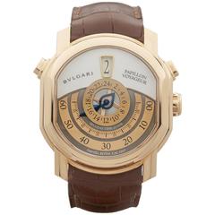 Bulgari Rose Gold Papillon Voyager Ltd Ed Daniel Roth Automatische Armbanduhr