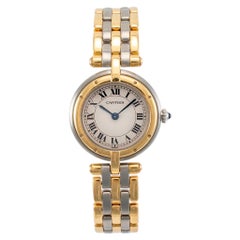 Cartier Panthere Vendome 24MM 166920 Dreireihige Damenuhr aus Gelbgold und Stahl