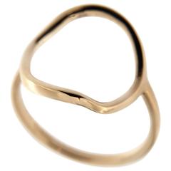 Jona Open Circle Hoop Gold Ring 6