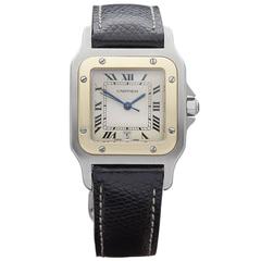 Cartier Yellow Gold Stainless Steel Santos Quartz wristwatch