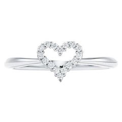 TIFFANY & Co. Anello cuore in platino con diamante da 0,06 carati 5