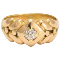 Victorian Old Cut Diamond Keeper Ring