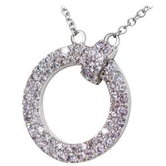 NO RESERVE! 0.50 Ct Fancy Pink Diamond 14 kt. White Gold Pendant Necklace