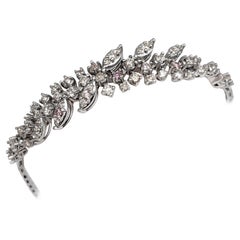 NO RESERVE! 1.50Ct Fancy Light Pink Diamond Tennis 14K White Gold Bracelet
