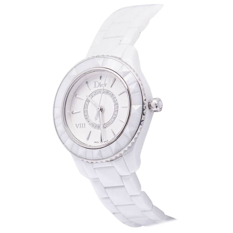 DIOR Uhr aus Keramik und Diamanten im Angebot