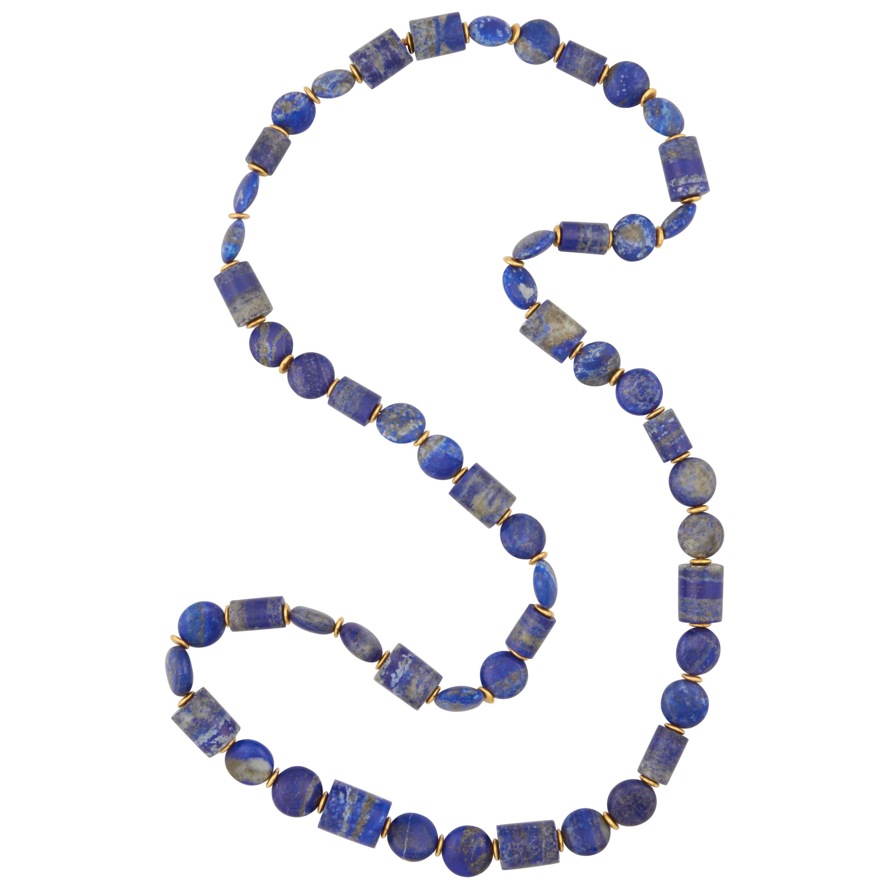 Lapis Lazuli Gold Necklace