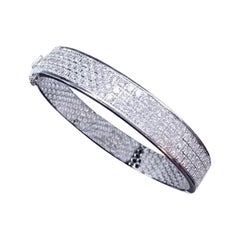 5.40 Ct Natural Diamonds 18K Gold Contemporary Bracelet