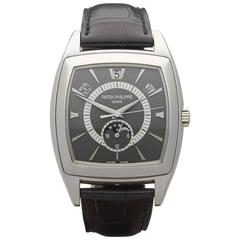 Patek Philippe Platinum Gondolo annual calendar Automatic Wristwatch Ref 5135P 