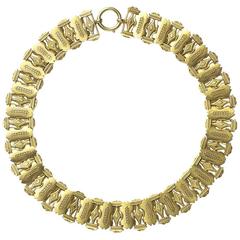 1870s Antique Victorian Gold Necklace 3
