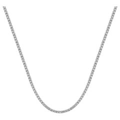 Collar de tenis con diamantes en oro blanco de 14 quilates