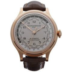 Baume & Mercier Roségold Capeland Worldtimer Automatik-Armbanduhr