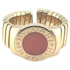 Used BVLGARI BVLGARI Yellow Gold and Coral Rare Ring
