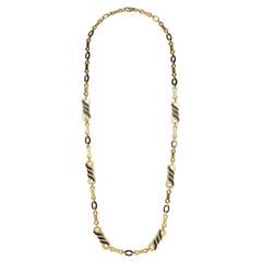 Bulgari Onyx & Diamond Necklace