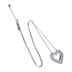 Hearts On Fire Diamond Heart Pendant 1.50 carat total weight in 18k White Gold
