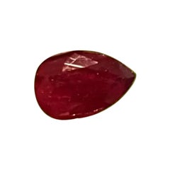 Mozambique Ruby 1.60 cts Purplish Red 100% Natural IGI Certified Red Ruby Cut