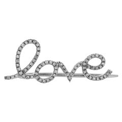 Diamond Single Love Ear Crawler Stud in 14k Solid Gold