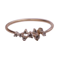 Bague de fiançailles en or 14k et diamant