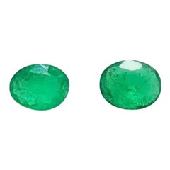 Pair of Sandawana Certified Oval Emerald Cut Stone in 1.58Cts Set