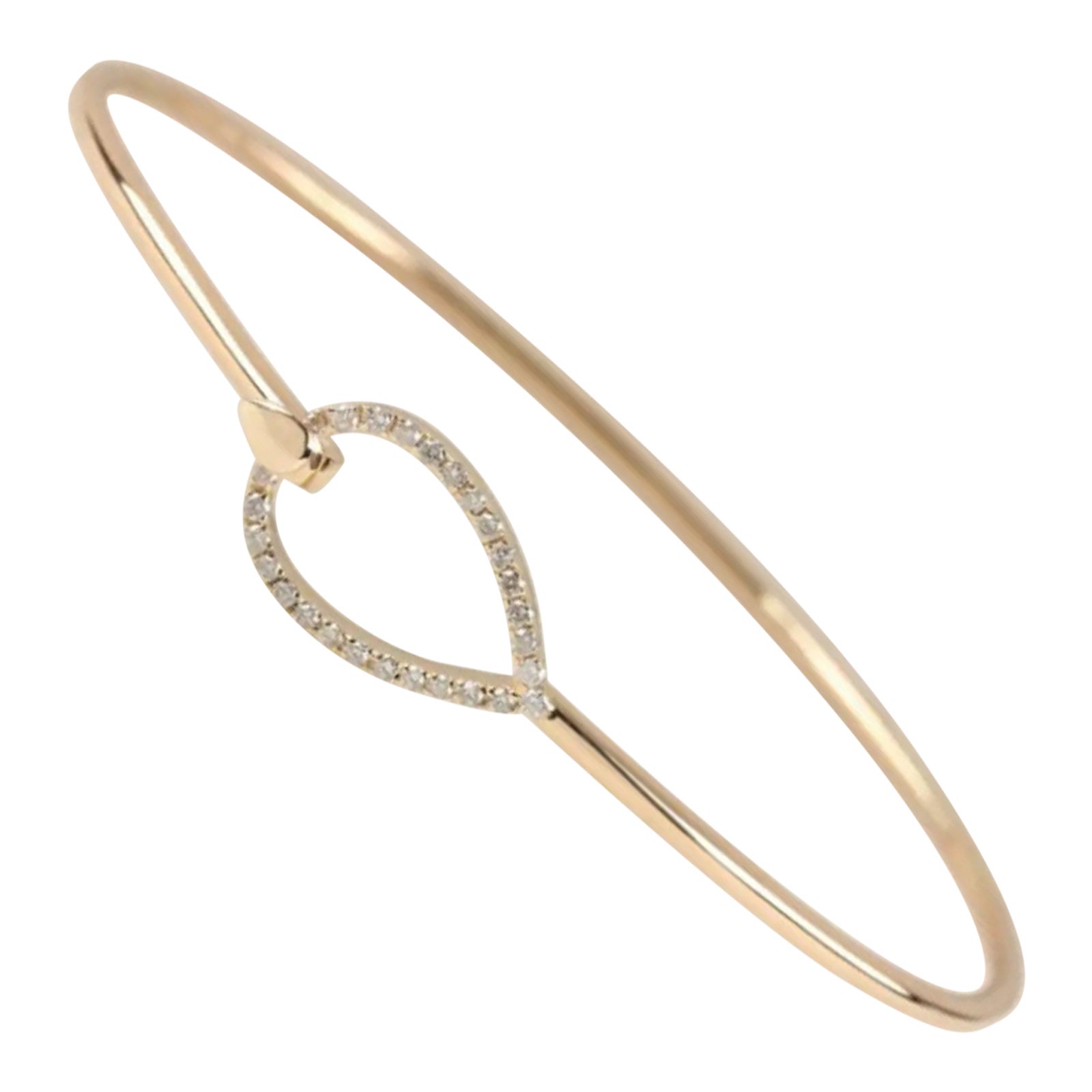 Dainty Diamantarmband Massiv 14K Gelbgold Handgefertigter feiner Schmuck