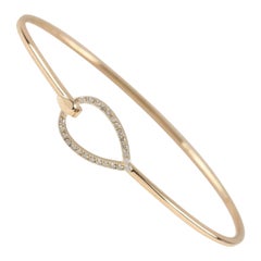 Dainty Diamantarmband Massiv 14K Gelbgold Handgefertigter feiner Schmuck