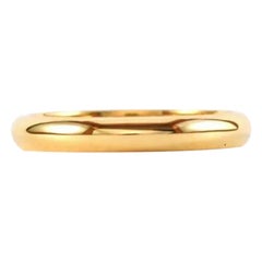 14k Solid Gold Classic Dome Ring Band Unisex