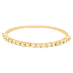 Anillo de media banda de diamantes Eternity Gold de oro amarillo de 14 quilates