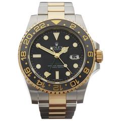 Rolex Yellow Gold Stainless Steel GMT-Master II Automatic Wristwatch