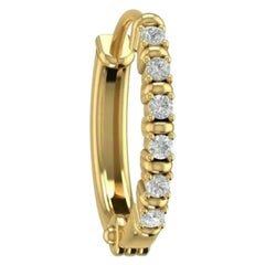 Genuine Diamant-Creolen Nose Ring 14k Massivgold Damen