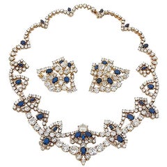 M. Gerard Bague en or sertie de saphirs et de diamants