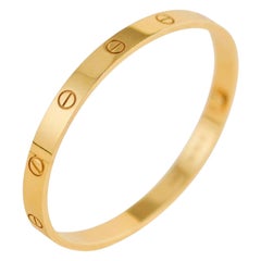 Cartier Love 18K Yellow Gold Bracelet Size 19