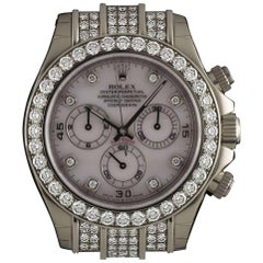 Rolex Gold Diamond Daytona Chronograph Automatic Wristwatch
