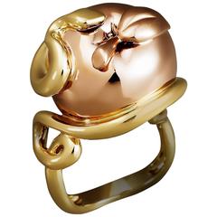 Lorenz Bäumer Paris Diamonds Two Color Gold Pomme Serpent Ring