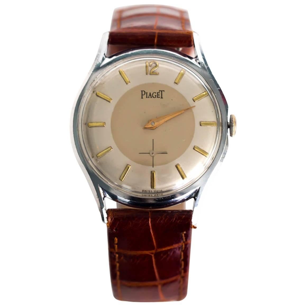 Piaget Stainless Steel Manual Wind Wristwatch 