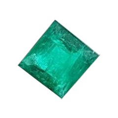 Sandawana Emerald 1.55Cts Natural Green Emerald Square Cut Stone Certified NS1