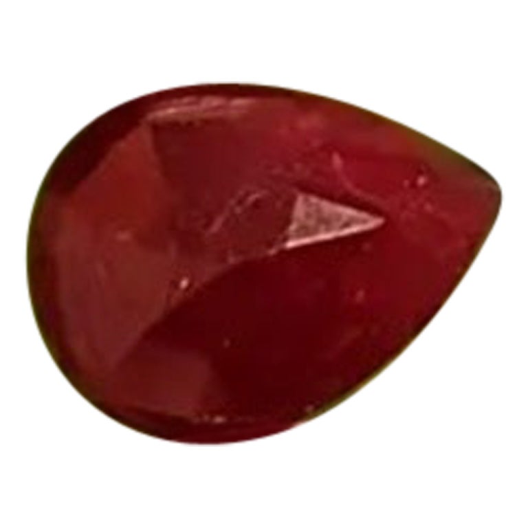 3.20 cts Mozambique Deep Blood Red Unheated Ruby Cut Stone 100% Natural For Sale