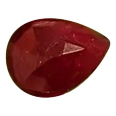 3.20 cts Mozambique Deep Blood Red Unheated Ruby Cut Stone 100% Natural