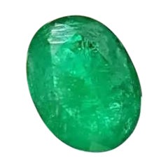 Sandawana 2.45Cts Natural Emerald Oval Stone Certified Emerald Cut