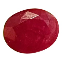 Mozambique 5.10 cts Blood Red Unheated 100% Natural Ruby Cut Stone