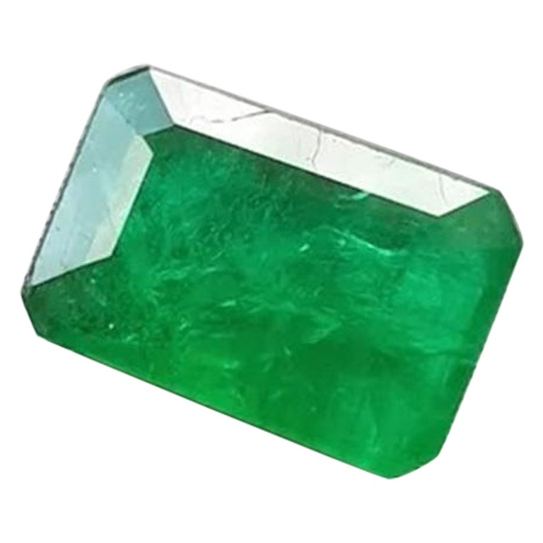 Sandawana Natural Emerald Prong Ring 925 Silver