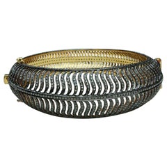 Handgefertigtes Diamantarmband im viktorianischen Stil, 14k Gold & 925 Silber