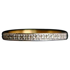 Alianza de Diamantes Eternidad Completa Oro macizo 14k Dainty