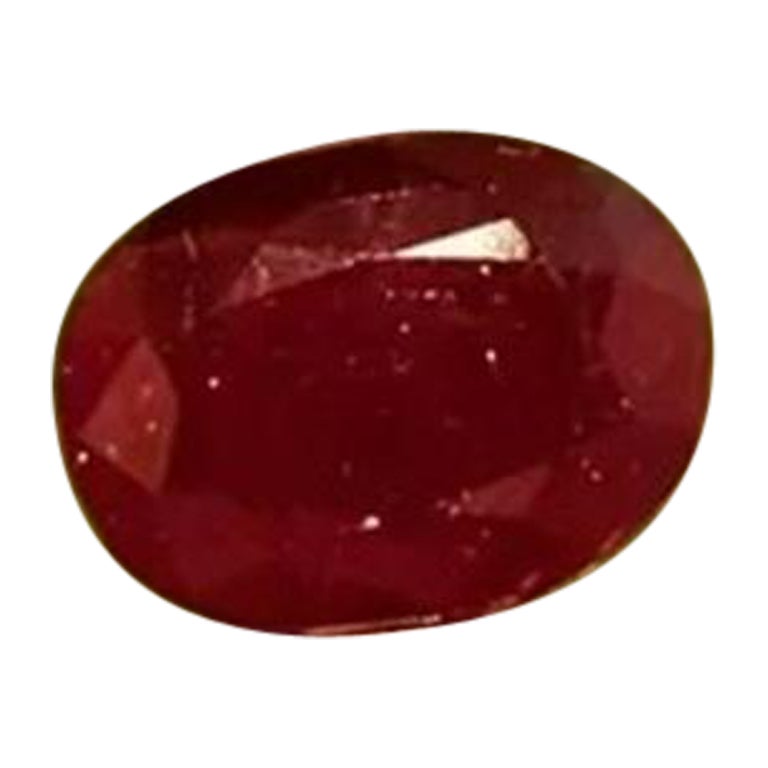 3.30cts Mozambique Ruby Blood Red Cut Stone Unheated 100% Natural Certified